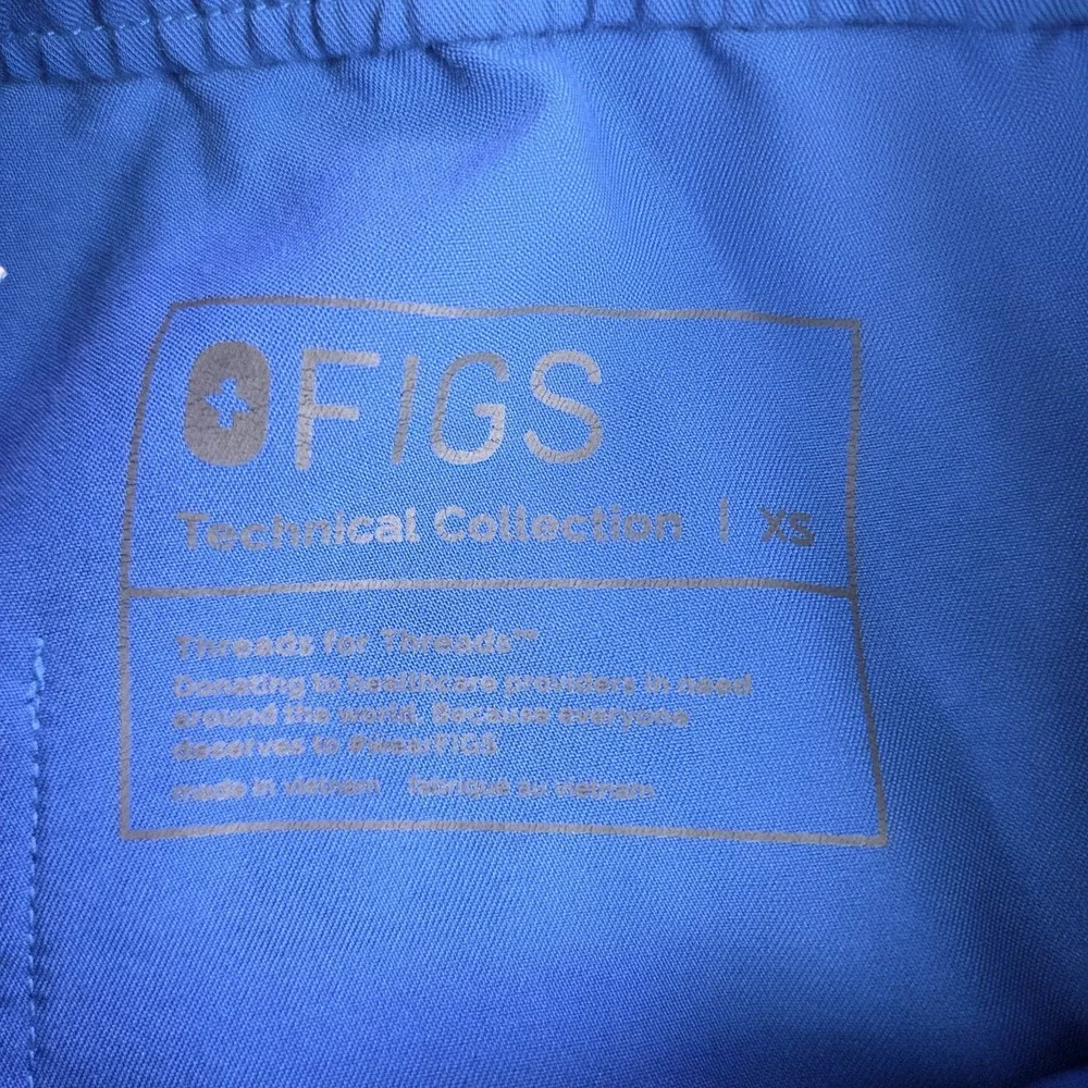 Figs Cairo‎ Men's Scrub Pants Cargo Size XS Blue Medical Dental Tech